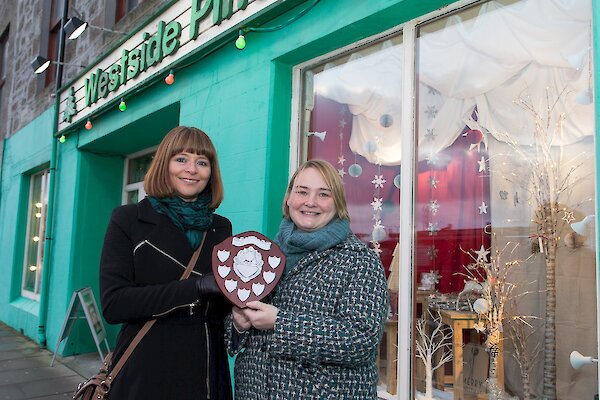 Cynthia Adamson (Chair, Living Lerwick) and Marina Hunter (Westside Pine)