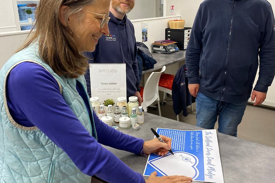 MSP's sign the Scotland Loves Local Pledge