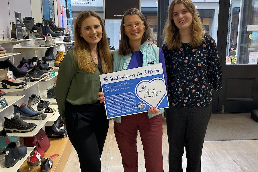 MSP's sign the Scotland Loves Local Pledge