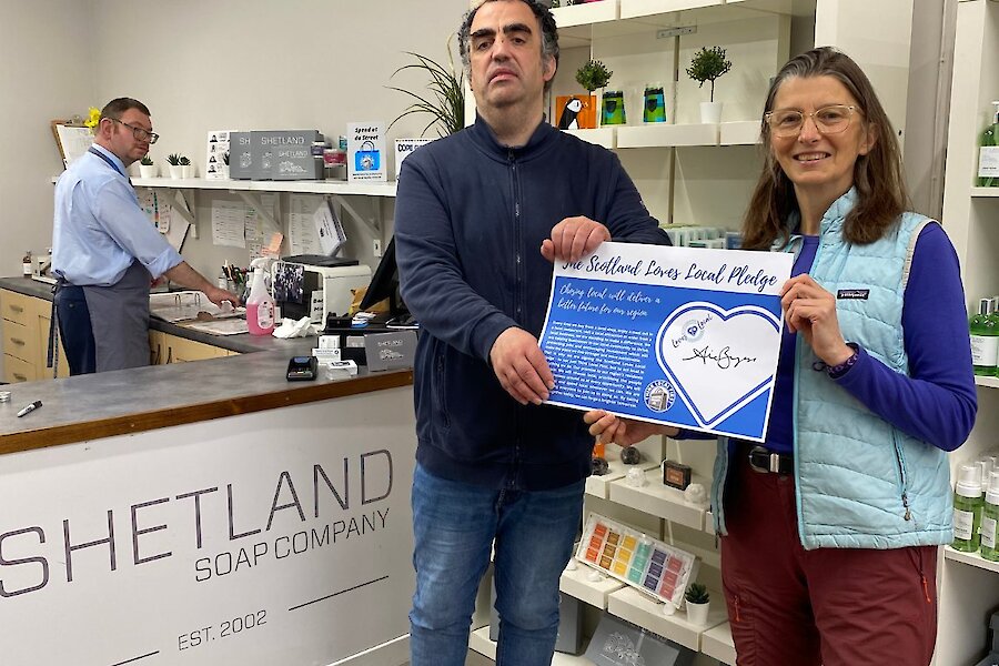 MSP's sign the Scotland Loves Local Pledge