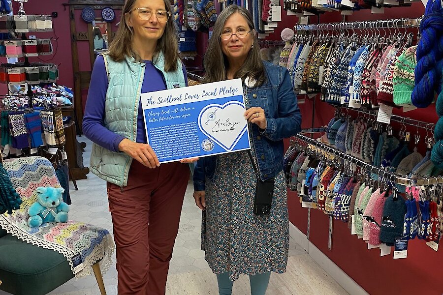 MSP's sign the Scotland Loves Local Pledge